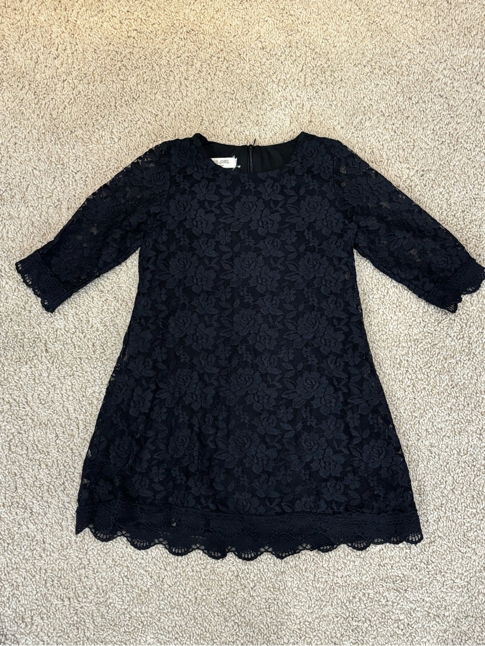 April Girl - Girls Black Dress